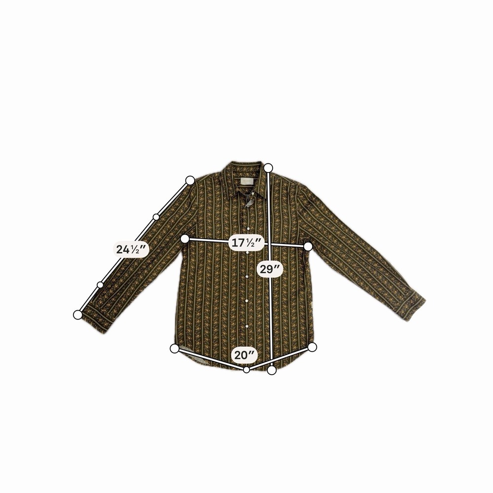 Aimé Leon Dore ALD Western Shirt Sz XS Pearl  Snap Front Striped Floral EUC - Picture 10 of 11